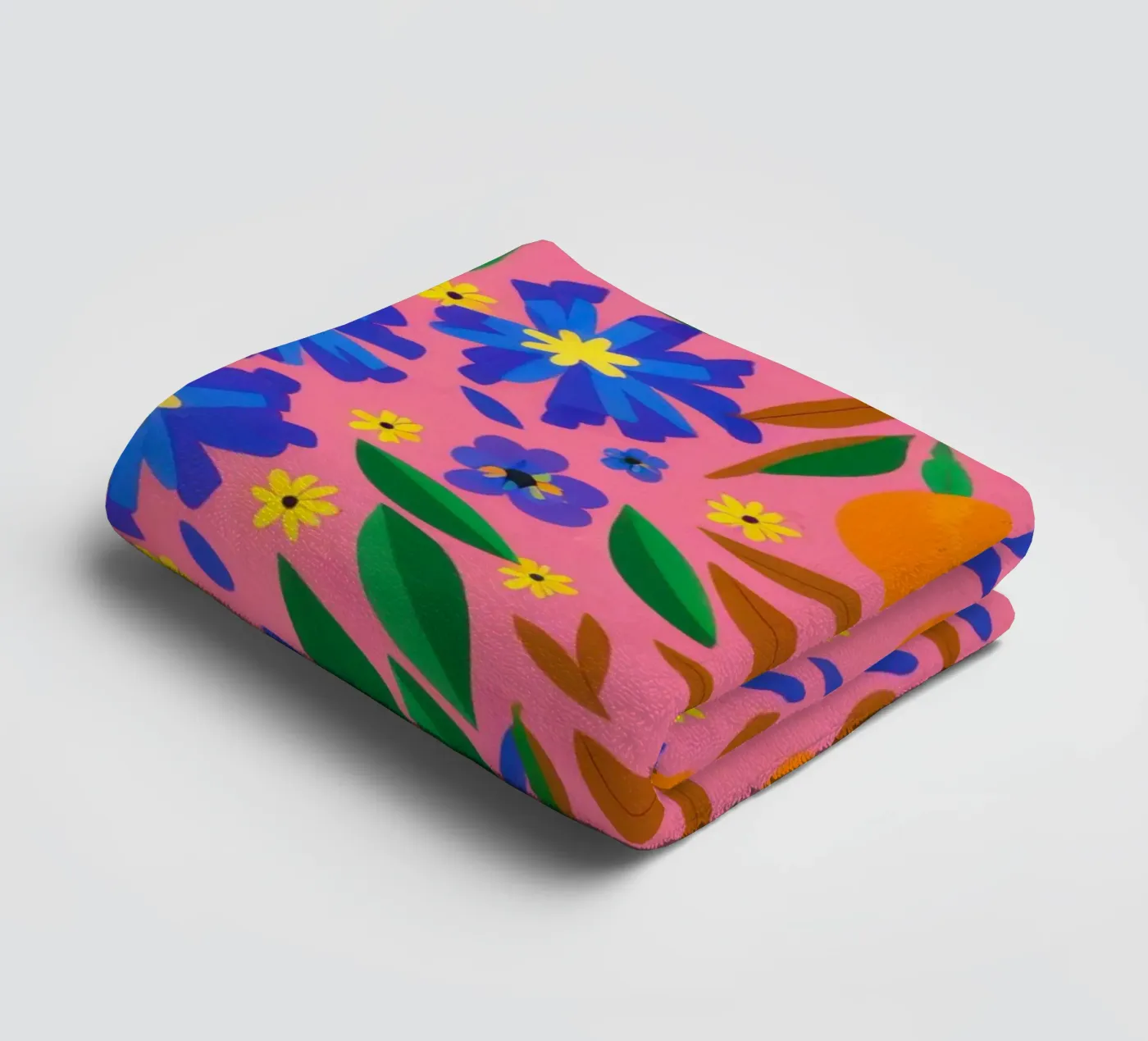 Orange Grove Pattern towel by Thistle Bloom