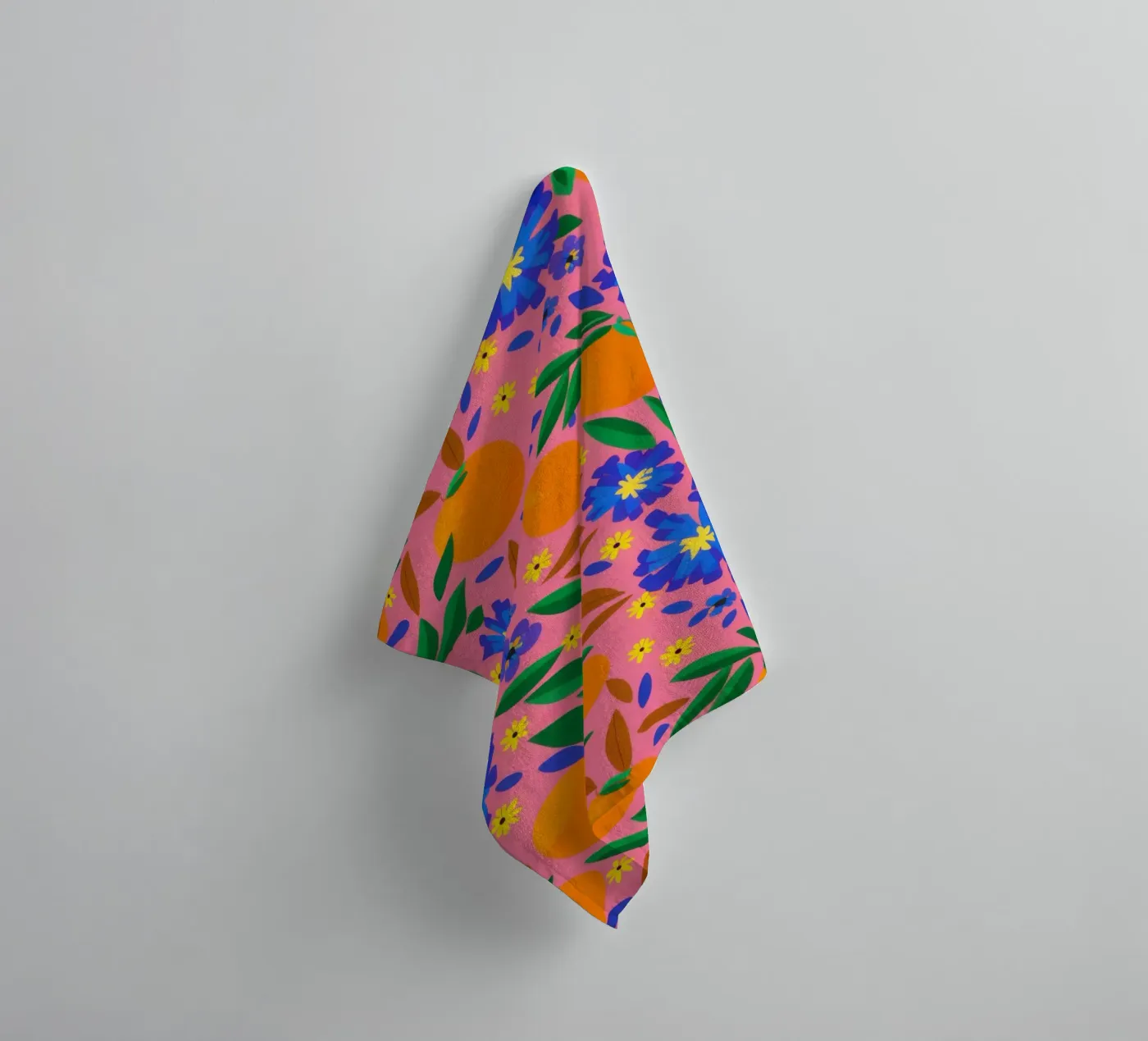 Orange Grove Pattern towel by Thistle Bloom