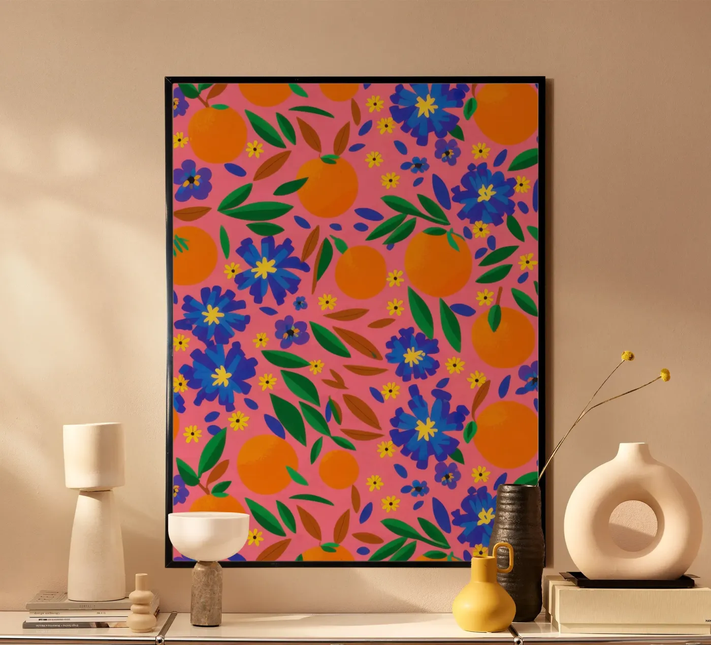 Orange Grove Pattern poster by Thistle Bloom