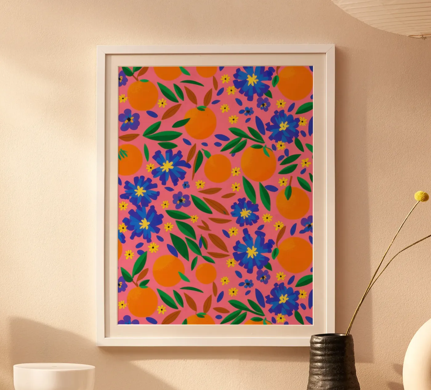 Orange Grove Pattern poster by Thistle Bloom