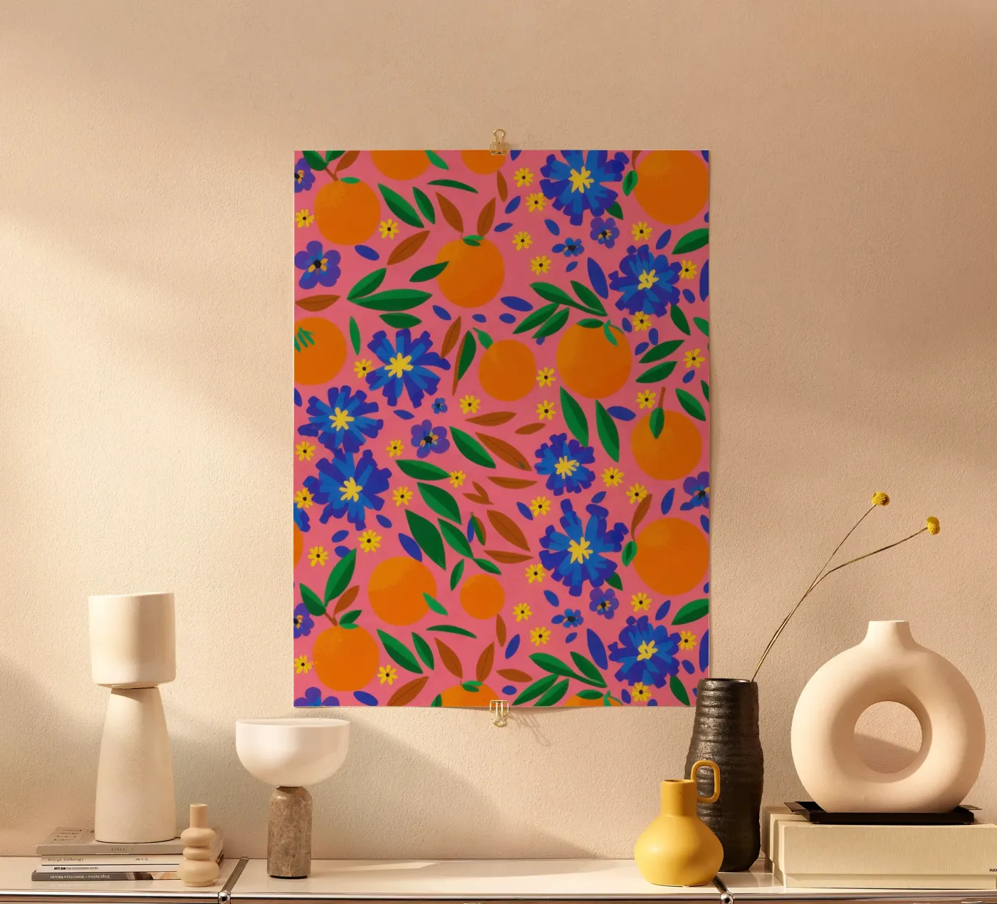 Orange Grove Pattern poster by Thistle Bloom