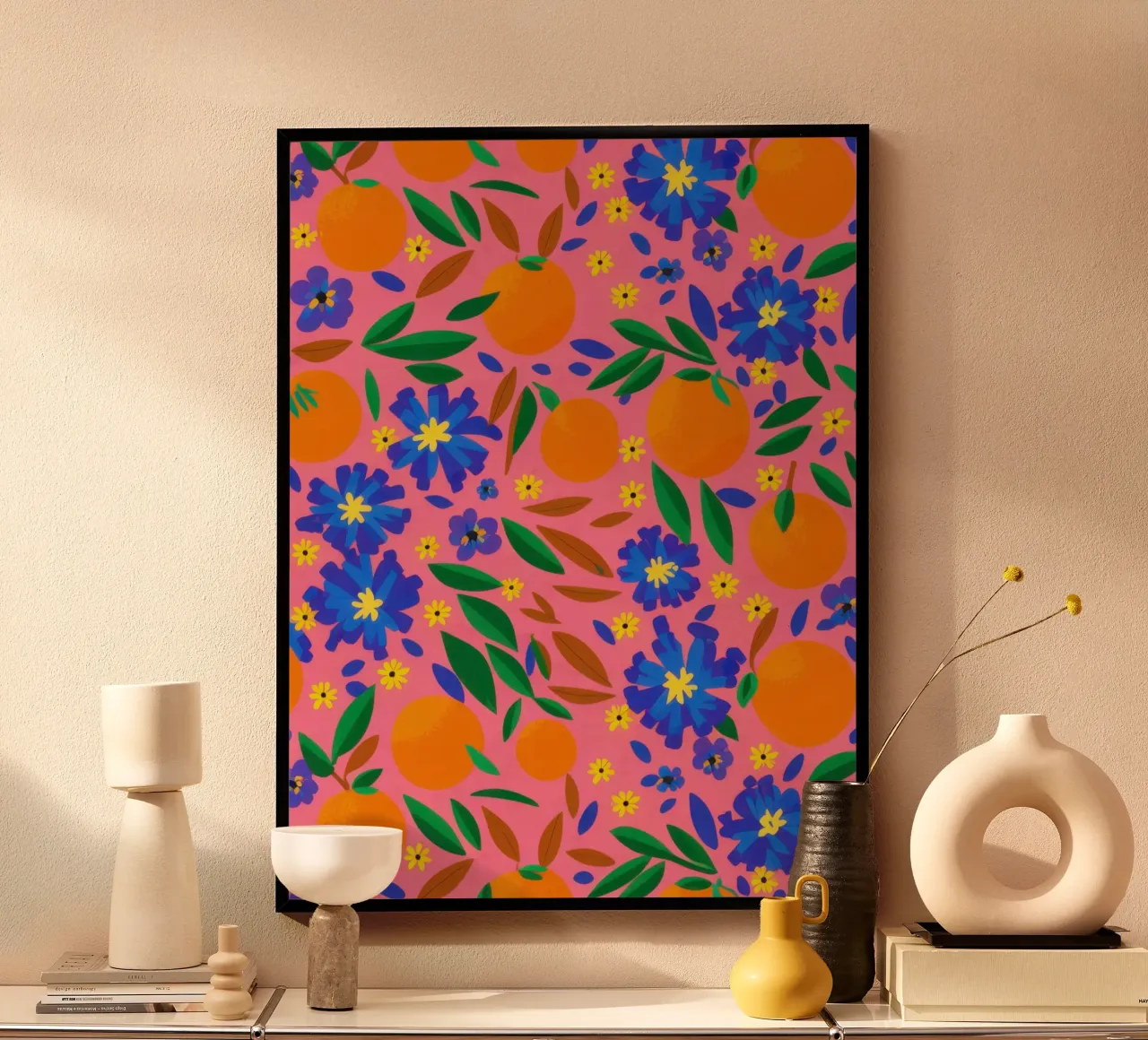 Orange Grove Pattern poster by Thistle Bloom
