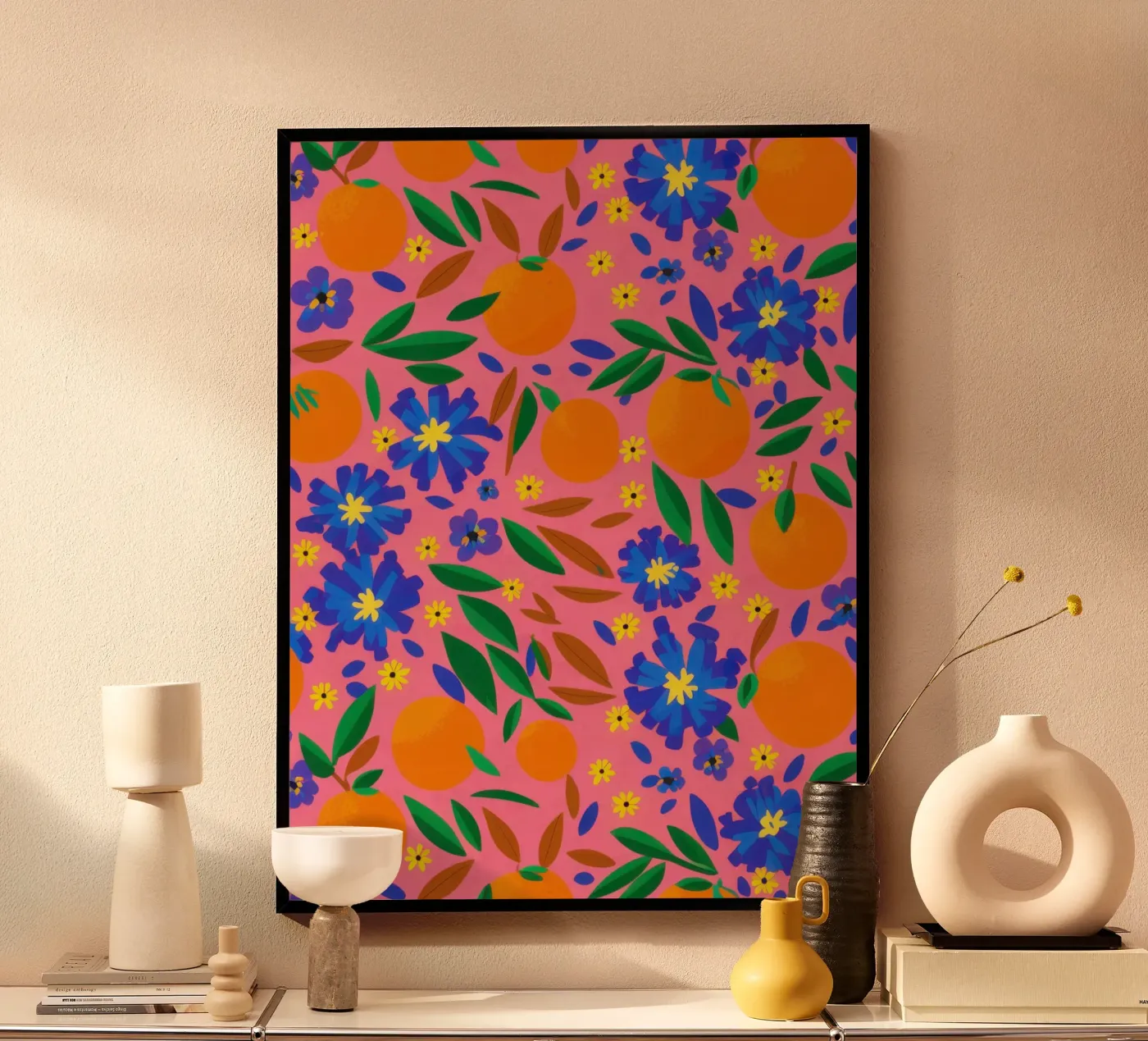 Orange Grove Pattern poster by Thistle Bloom