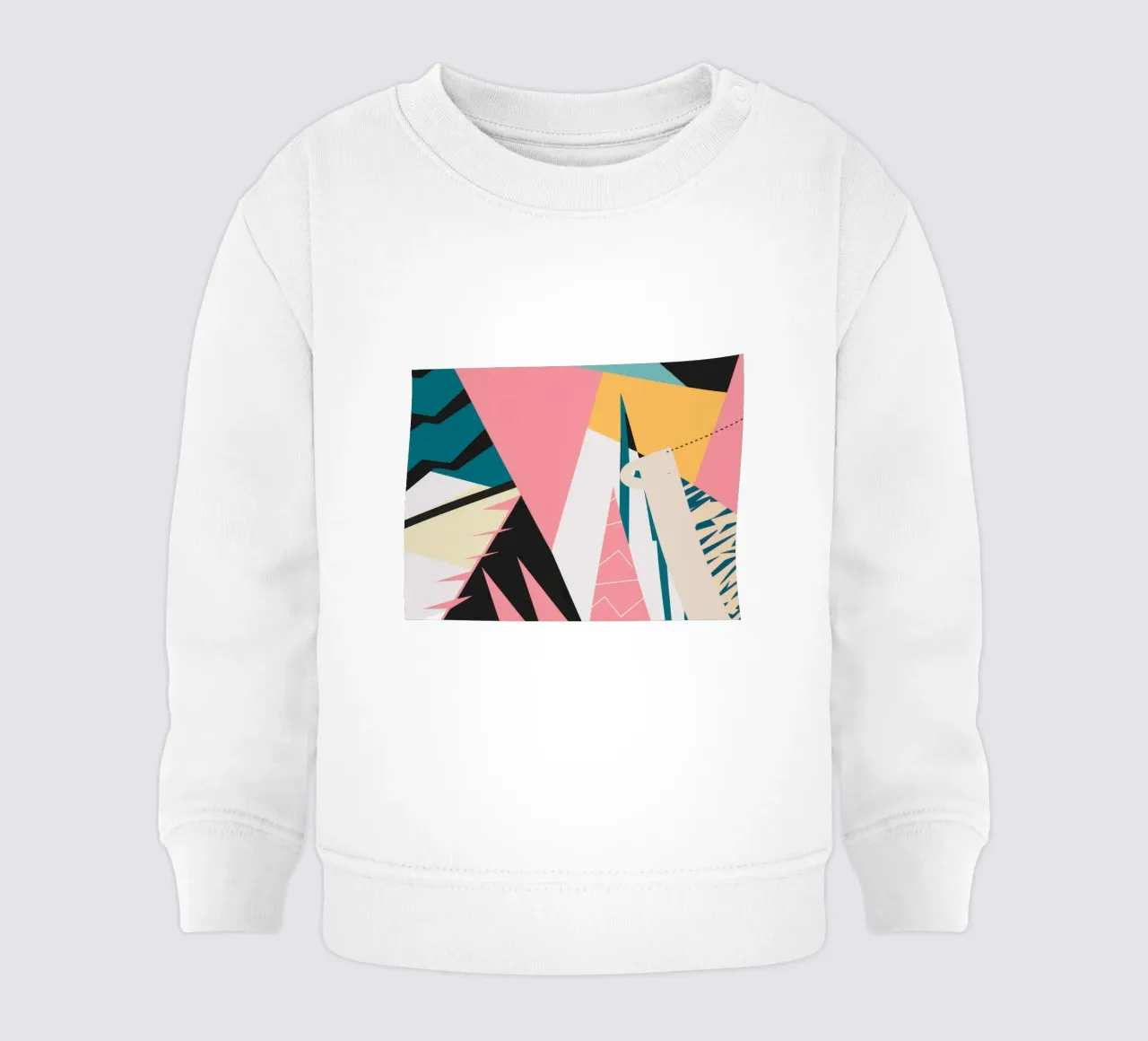 Collage di forme moderne felpa neonato da Obs Canvas