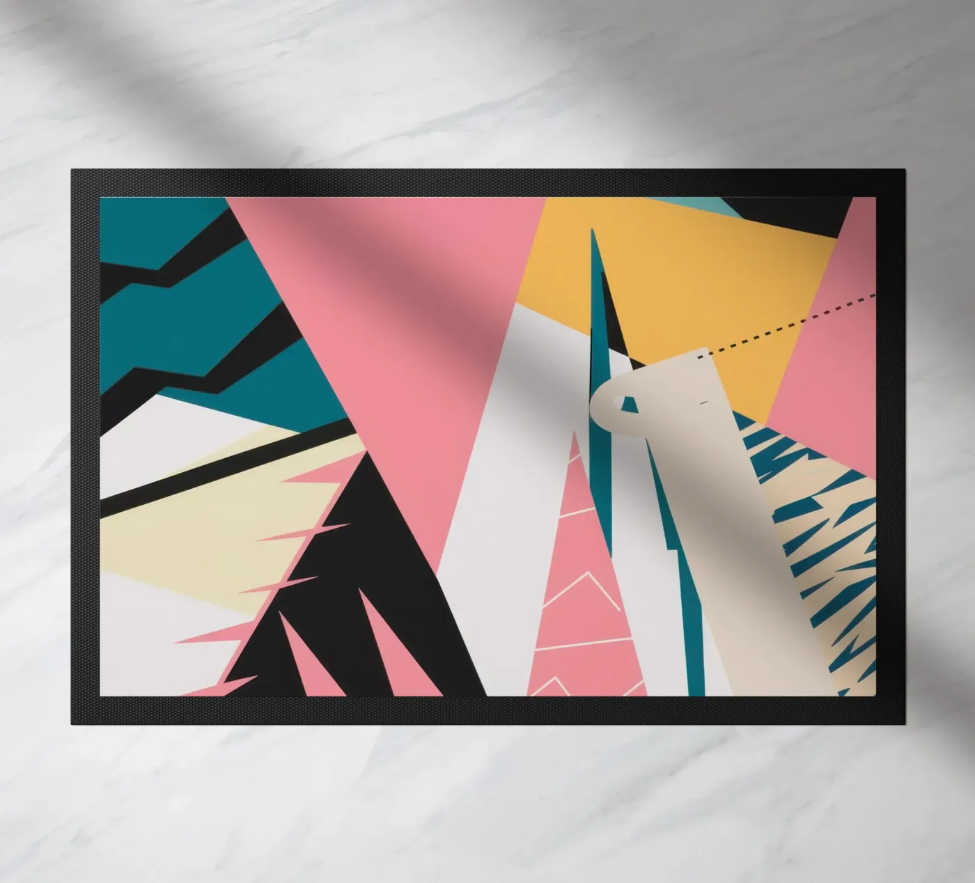 Modern Shape Collage doormat by Obs Canvas