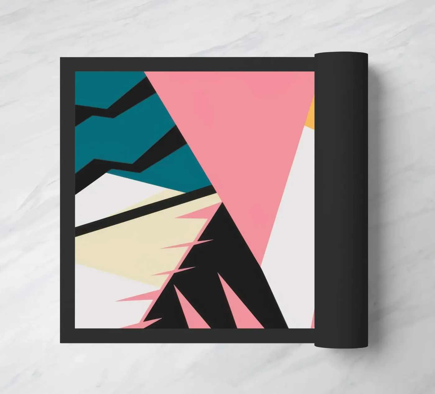 Modern Shape Collage doormat by Obs Canvas