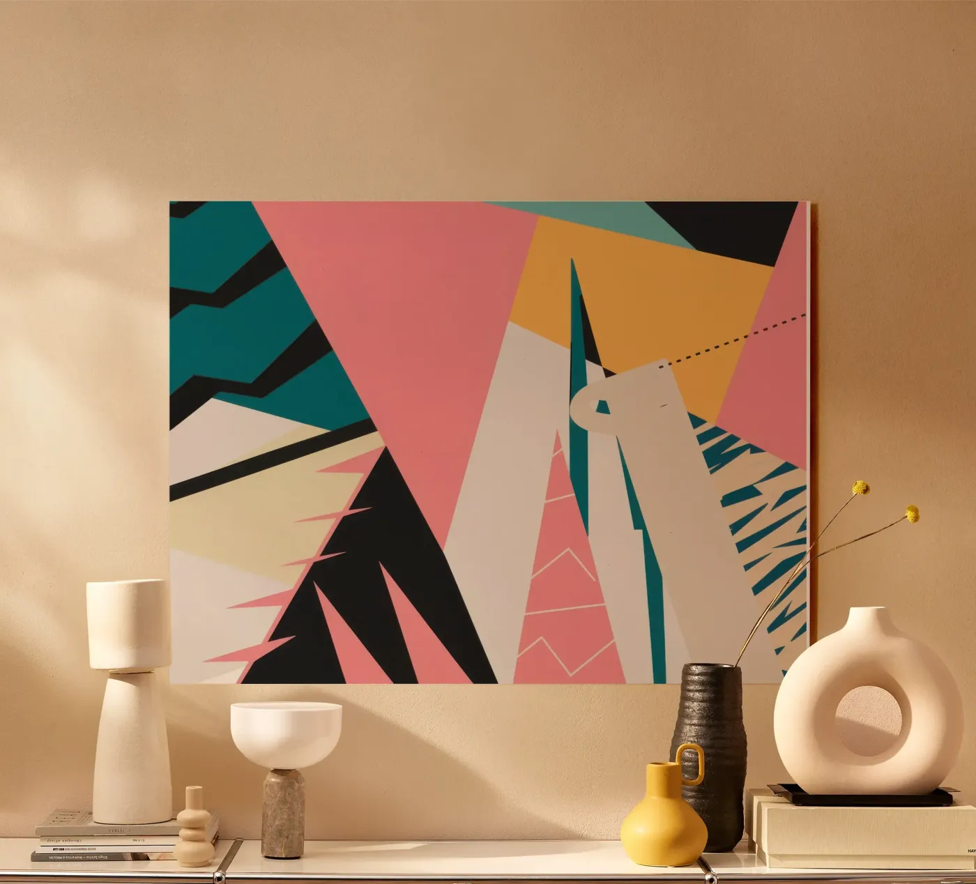 Collage di forme moderne plexiglass da Obs Canvas