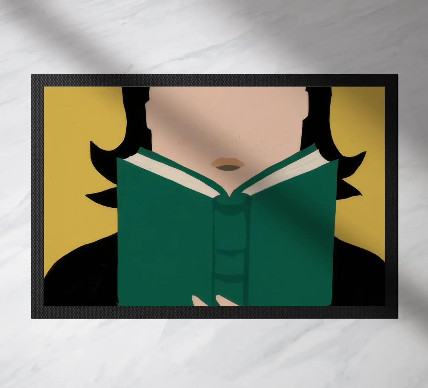 Assorbiti da un libro zerbino da Thistle Bloom