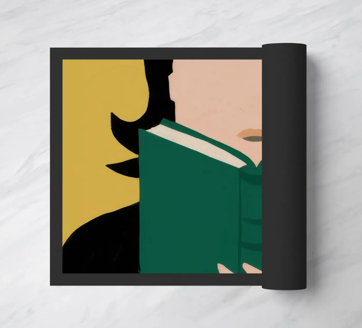 Assorbiti da un libro zerbino da Thistle Bloom