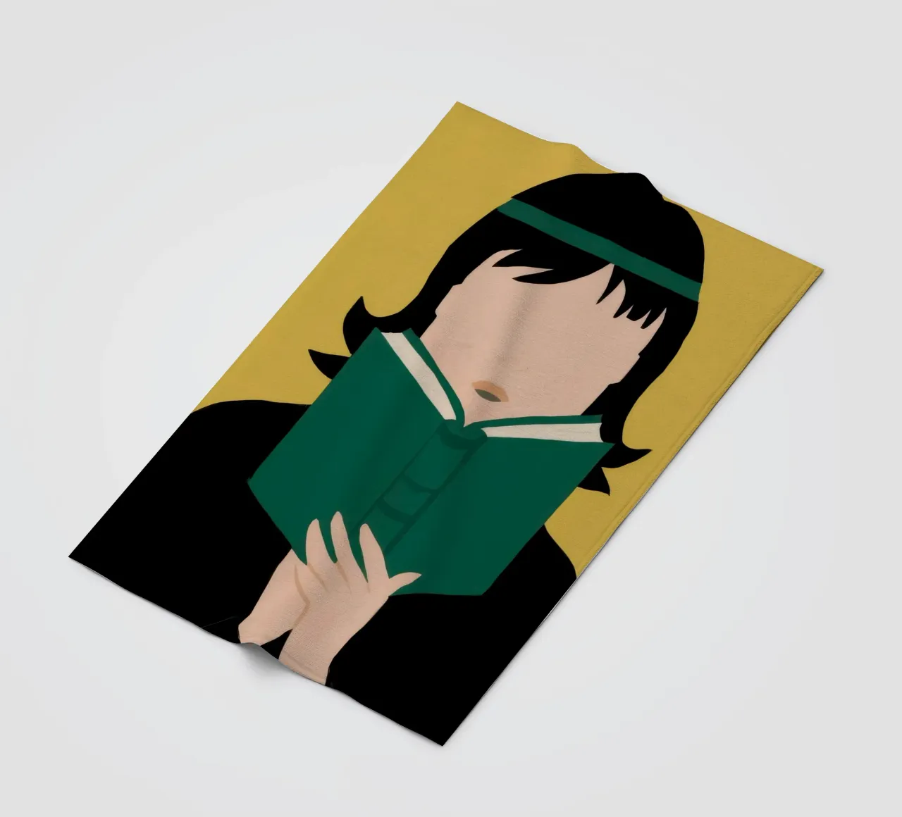 Assorbiti da un libro coperta in pile da Thistle Bloom