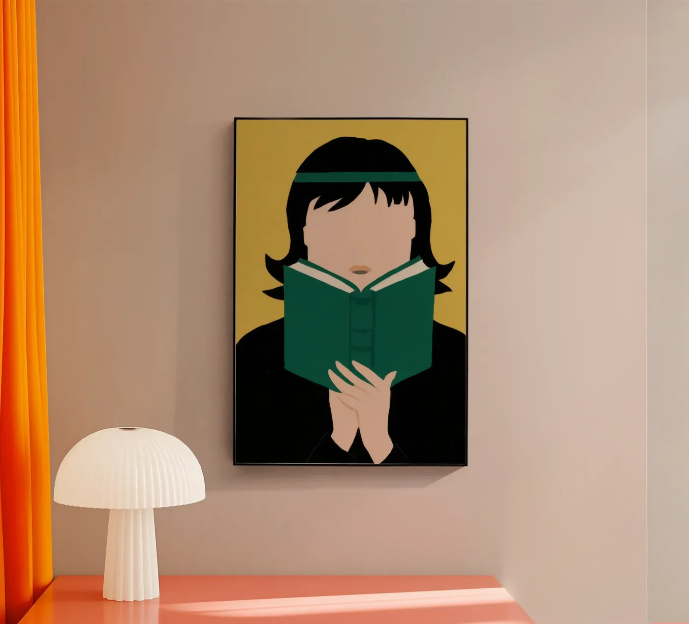 Absorbed in a Book acryl van Thistle Bloom