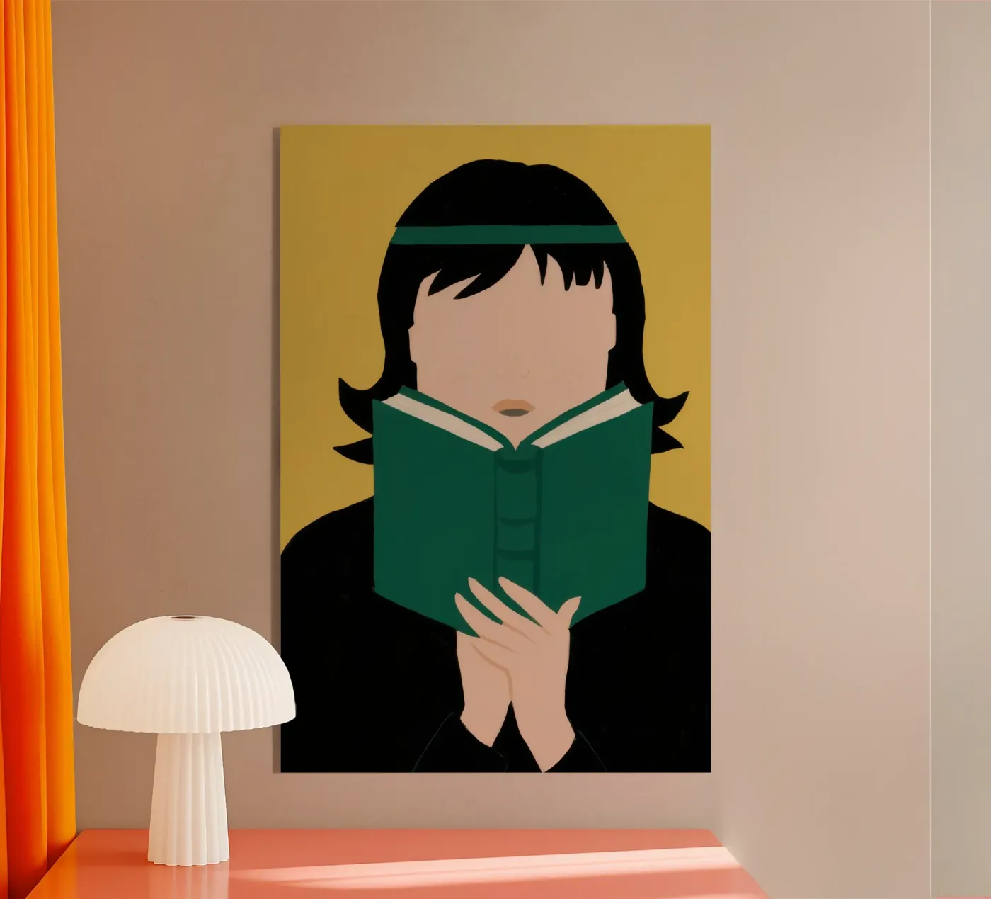 Absorbed in a Book acryl van Thistle Bloom