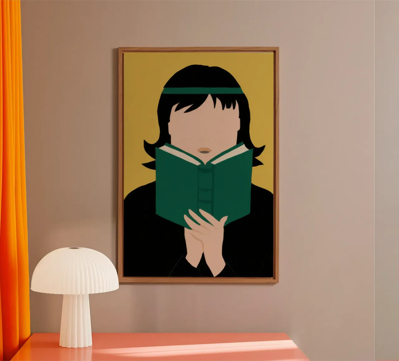 Assorbiti da un libro alluminio dibond da Thistle Bloom
