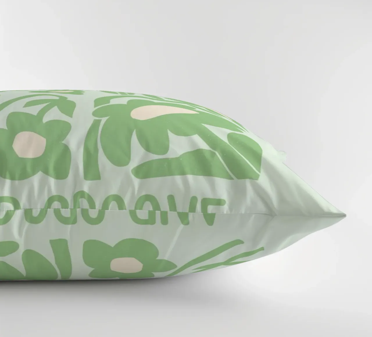 Arte floreale groovy "Time to Move On and Groove" (Tempo di andare avanti e di muoversi) cuscino da homdeco