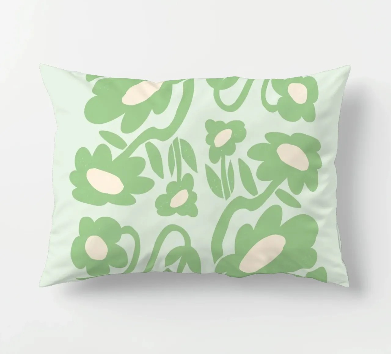 Arte floreale groovy "Time to Move On and Groove" (Tempo di andare avanti e di muoversi) cuscino da homdeco