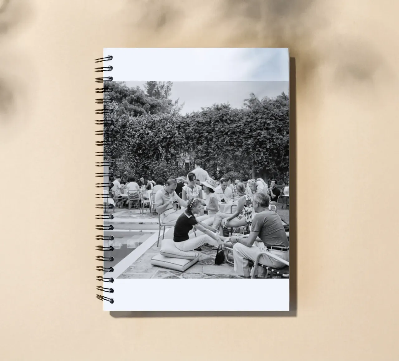 Slim Aarons - Gather Bw spiral notebook by The Poster UK