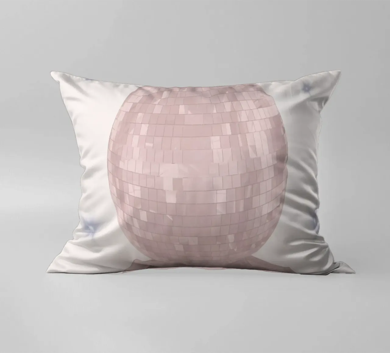 "Chase Your Dreams" Pastel Disco Ball Art Print decorative cushion by homdeco