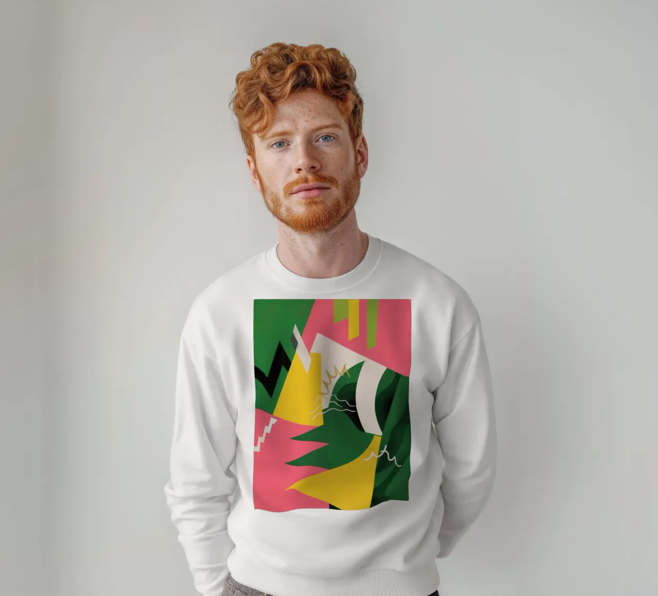 Geometrische Scherbenkollision Sweatshirt von Thistle Bloom