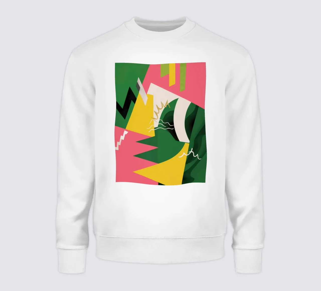 Geometrische Scherbenkollision Sweatshirt von Thistle Bloom