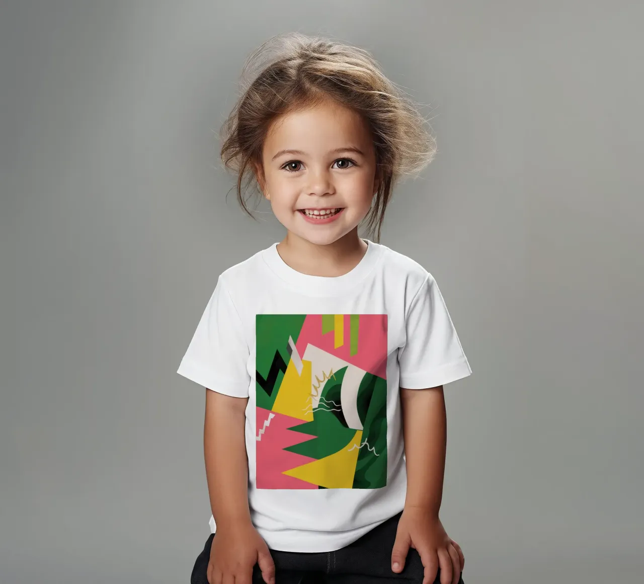 Collisione di frammenti geometrici t-shirt bambini da Thistle Bloom
