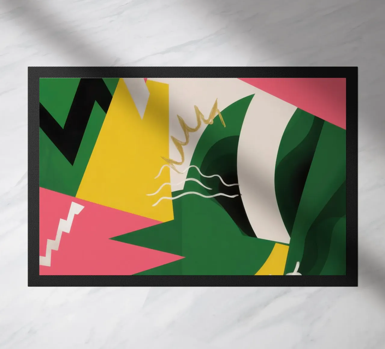 Collisione di frammenti geometrici zerbino da Thistle Bloom