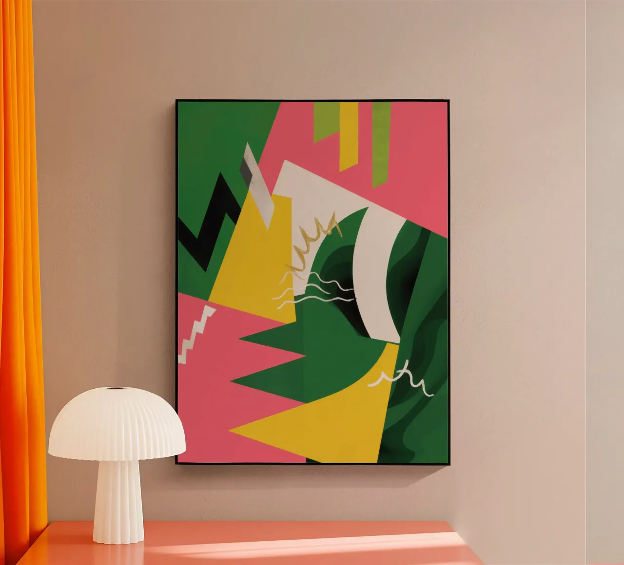 Collisione di frammenti geometrici plexiglass da Thistle Bloom