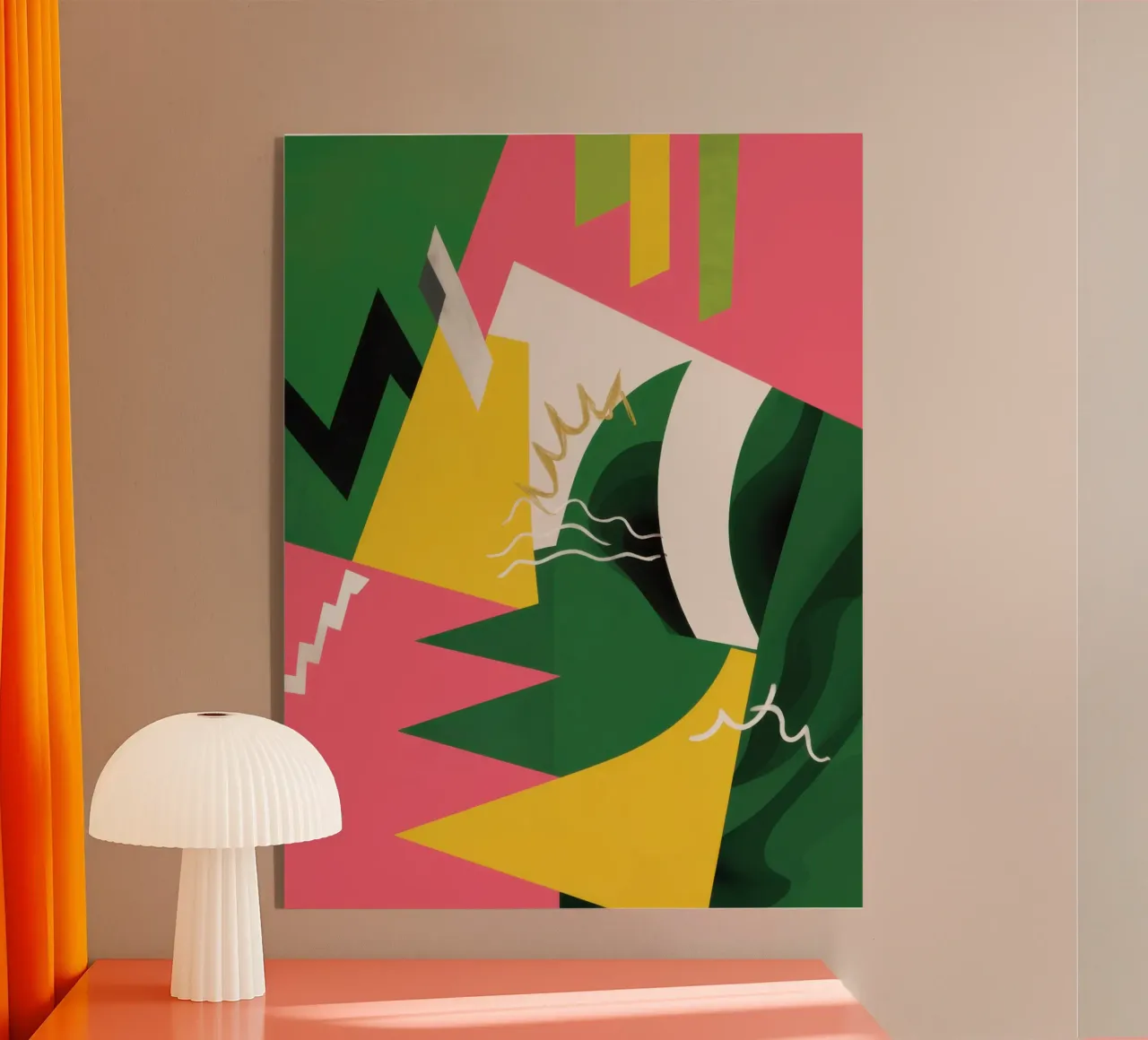 Collisione di frammenti geometrici plexiglass da Thistle Bloom