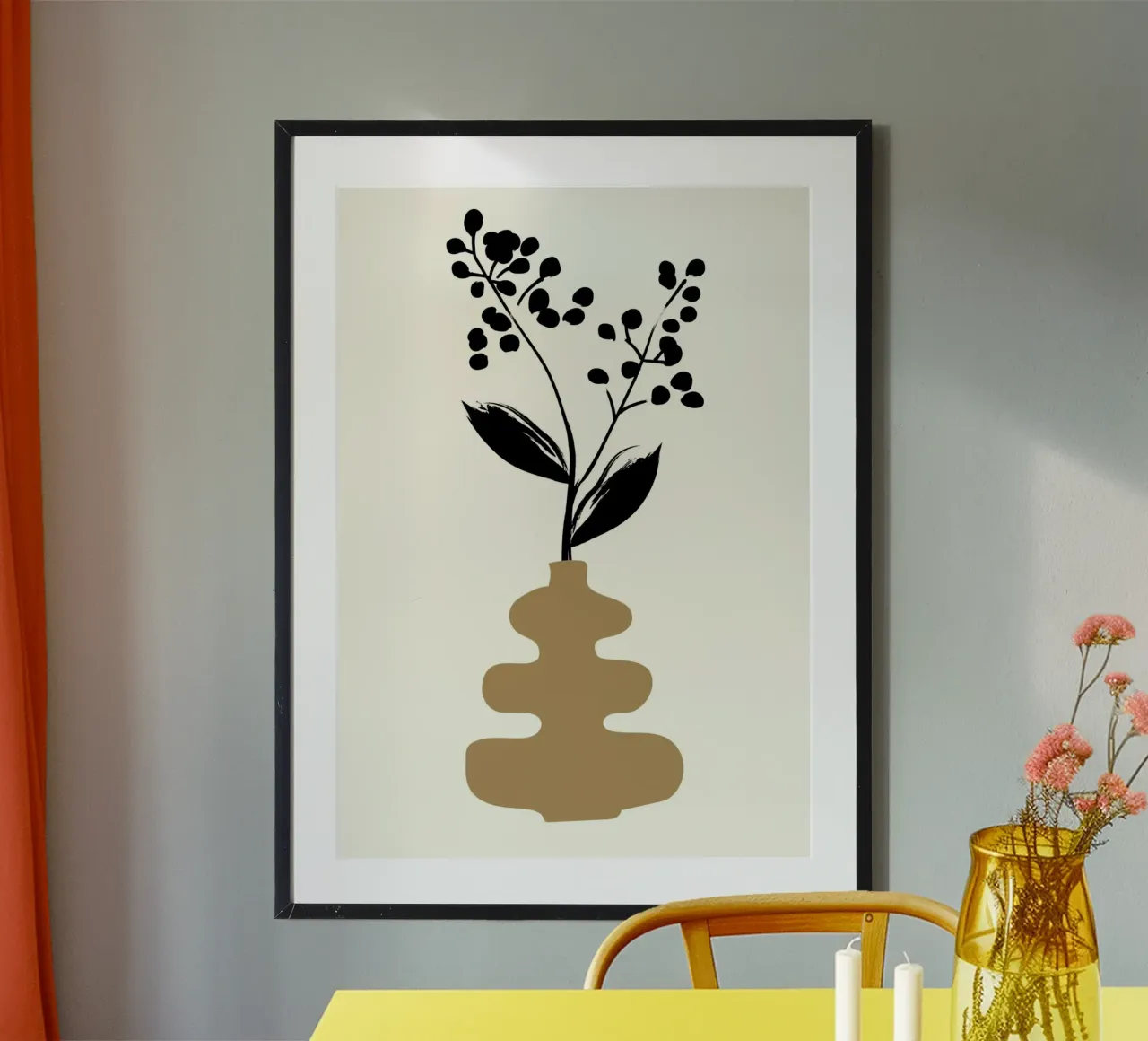 Vaso botanico Boho Stampa poster minimalista poster da vintagepod