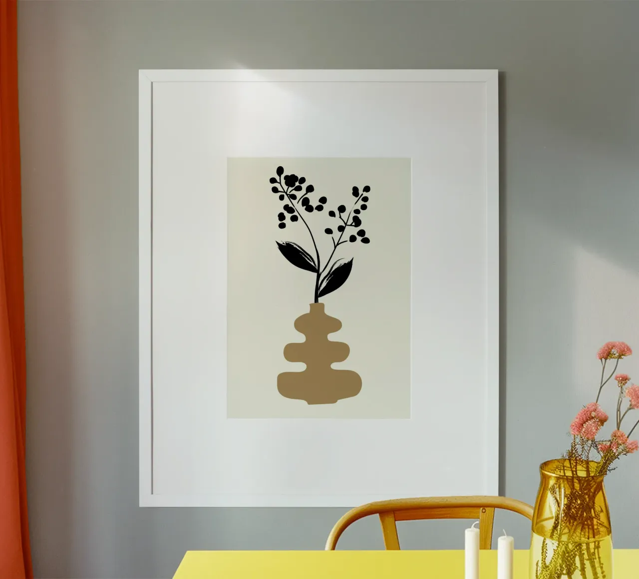 Vaso botanico Boho Stampa poster minimalista poster da vintagepod