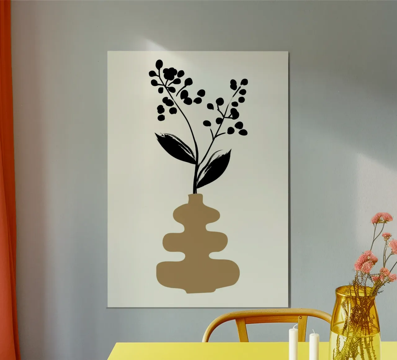 Vaso botanico Boho Stampa poster minimalista poster da vintagepod