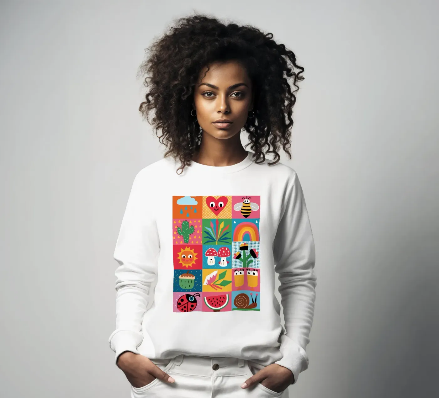 Cute Garden Patchwork sweat de Thistle Bloom