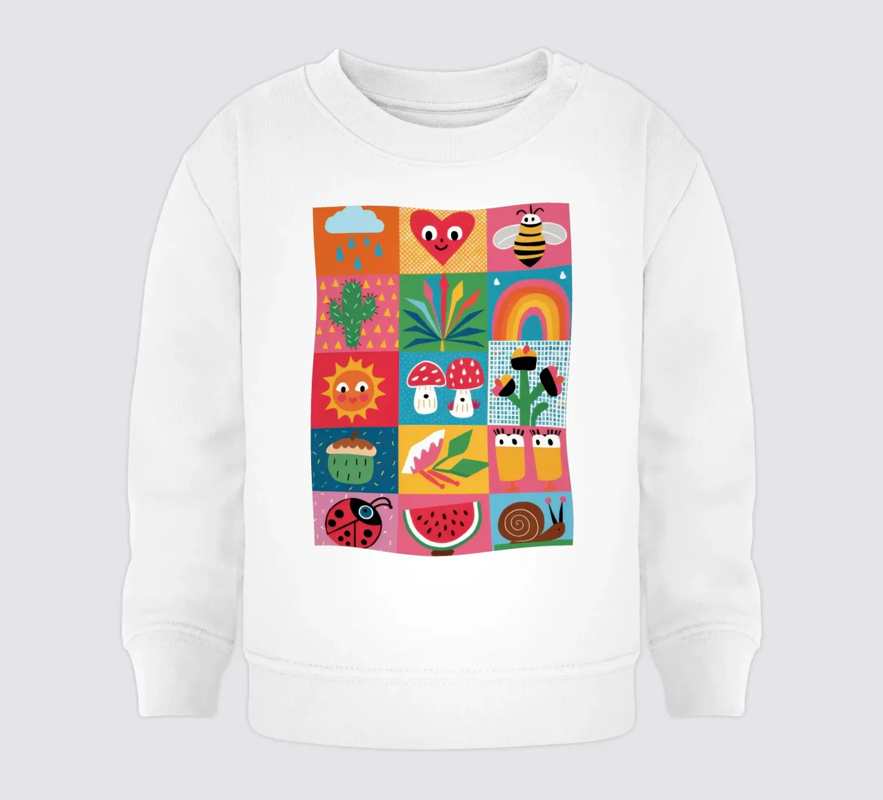 Giardino carino Patchwork felpa neonato da Thistle Bloom