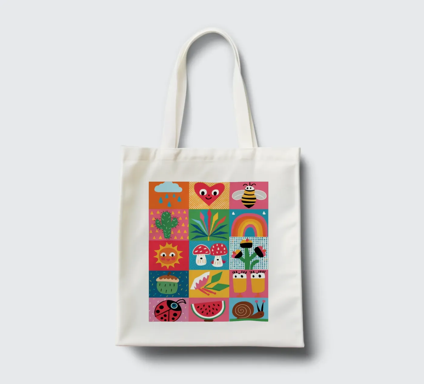 Cute Garden Patchwork tote bag by Thistle Bloom