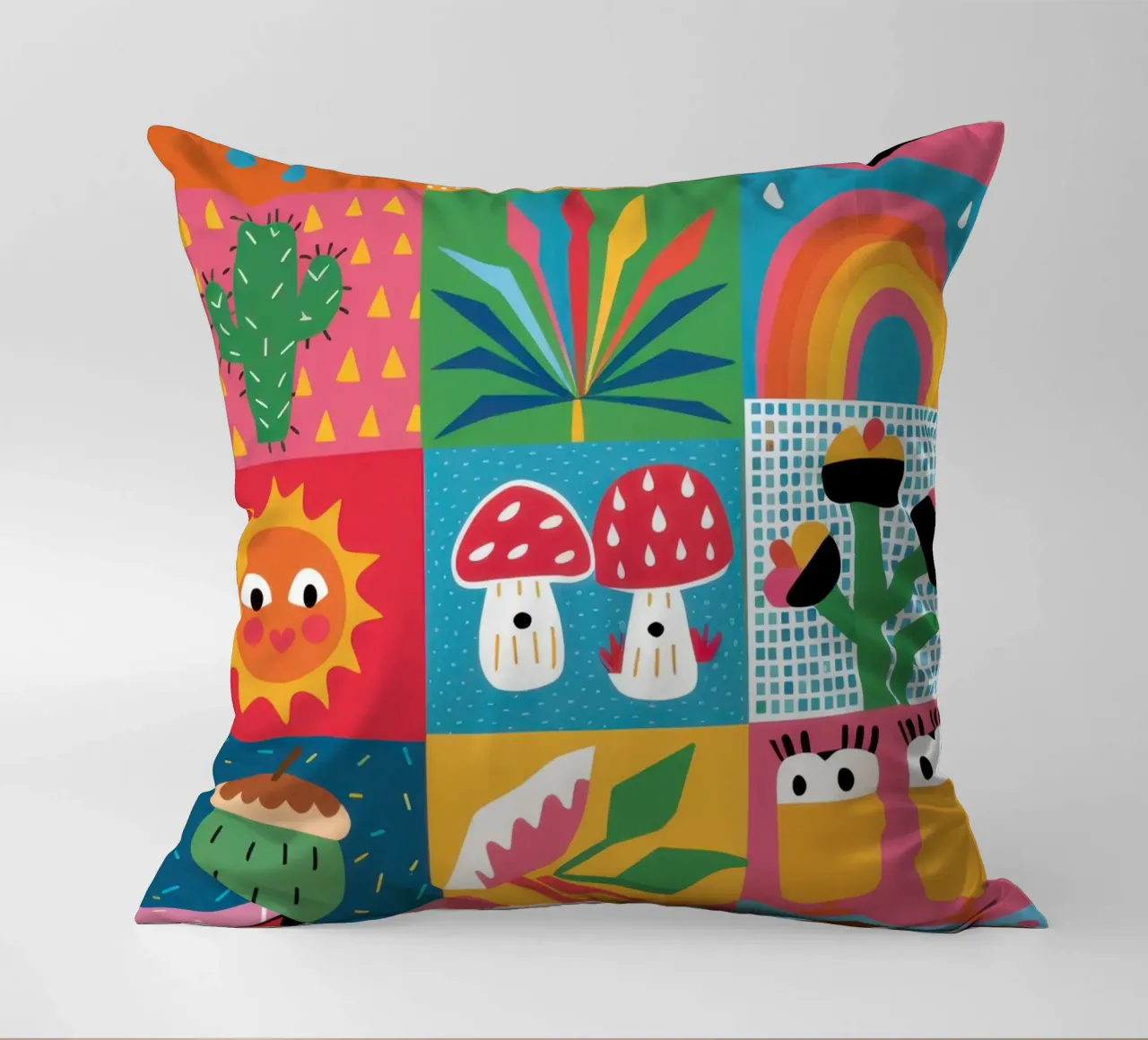Patchwork de jardin mignon coussin de Thistle Bloom