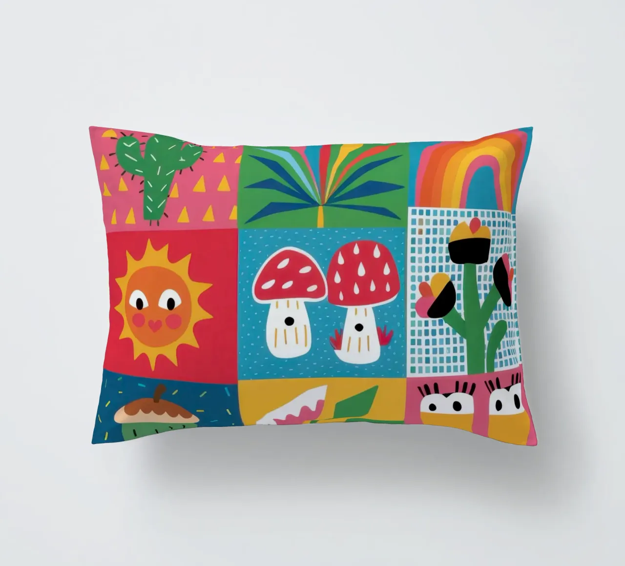 Patchwork de jardin mignon coussin de Thistle Bloom