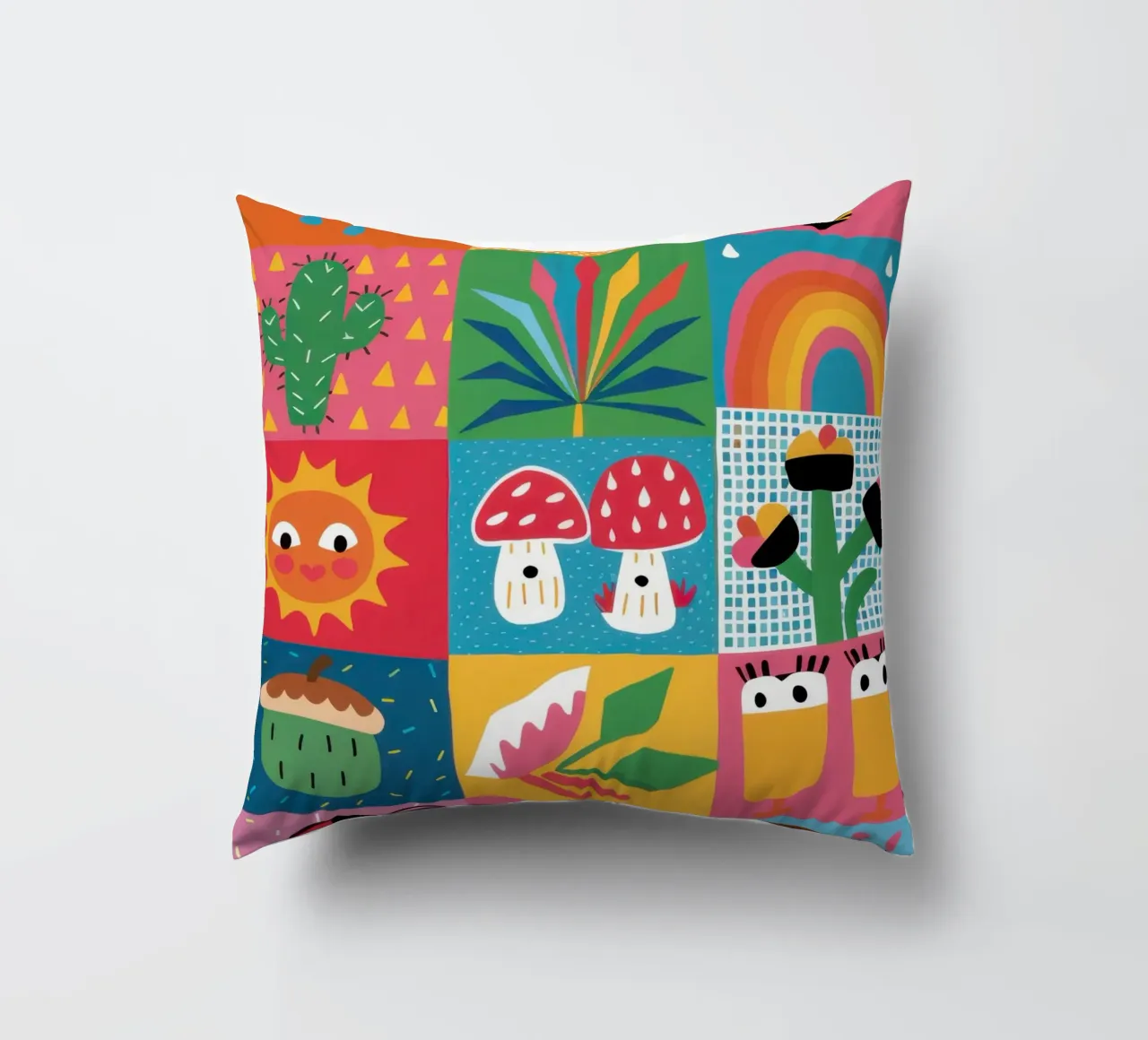 Patchwork de jardin mignon coussin de Thistle Bloom