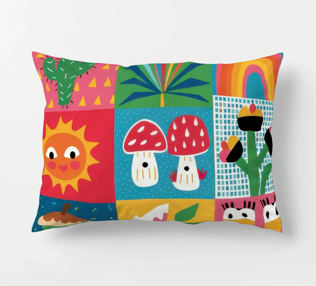 Patchwork de jardin mignon coussin de Thistle Bloom
