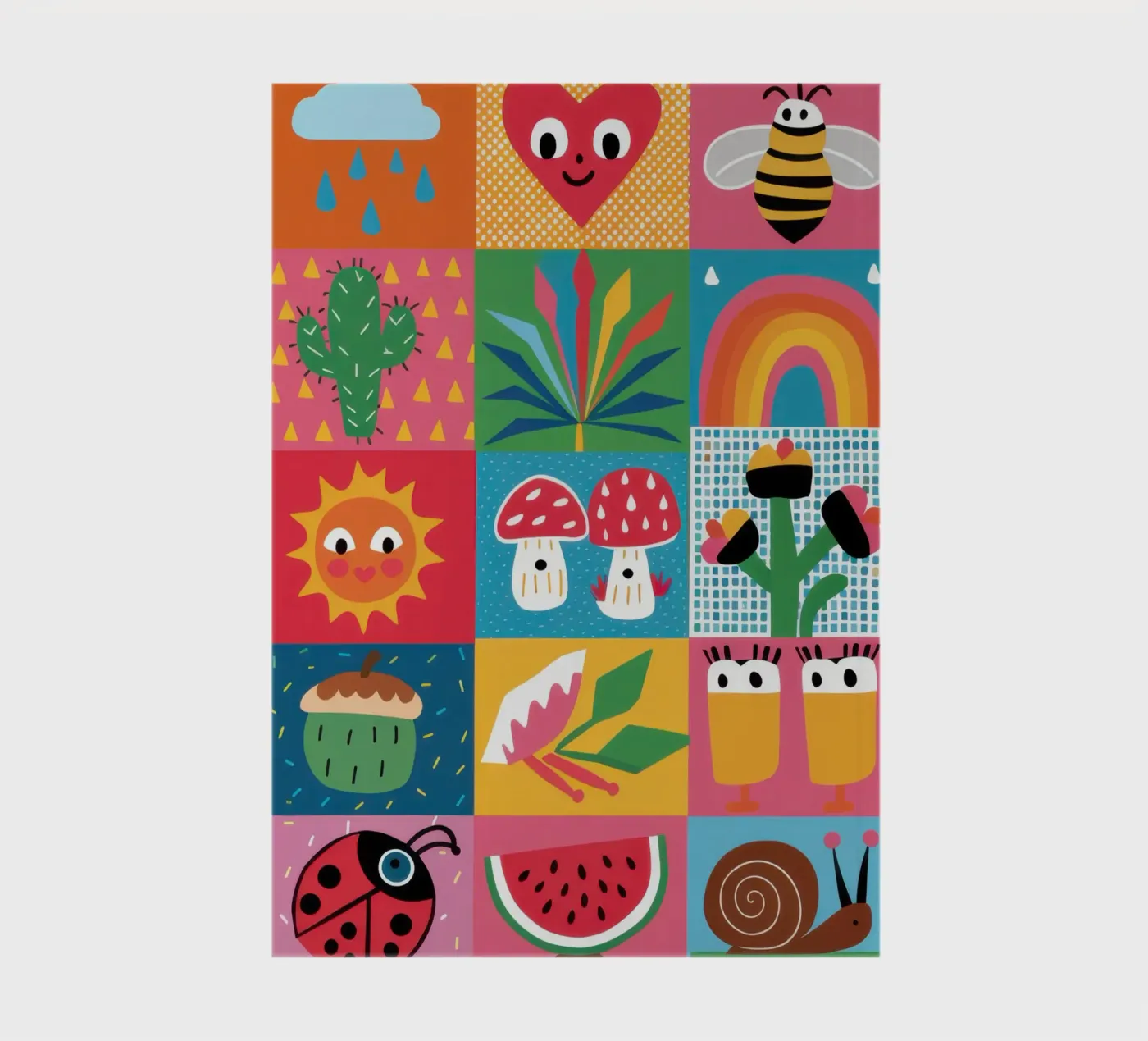 Cute Garden Patchwork notebook by Thistle Bloom