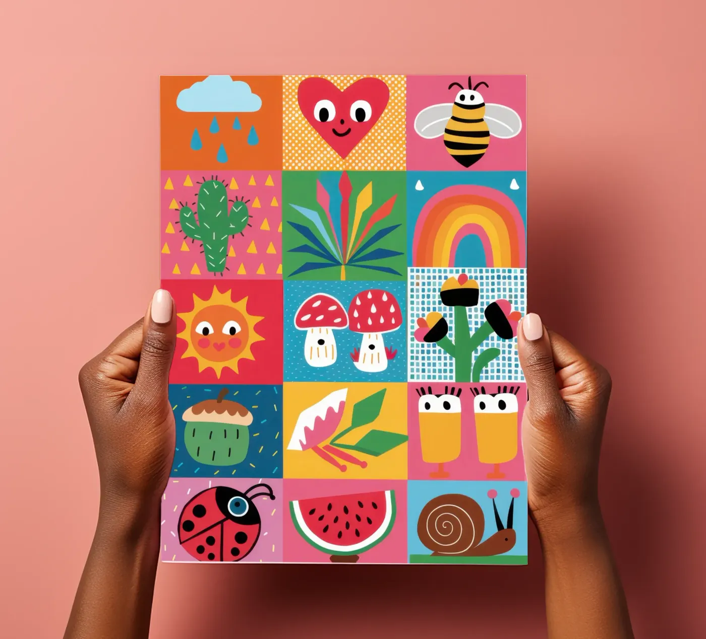 Cute Garden Patchwork Stickerbogen von Thistle Bloom