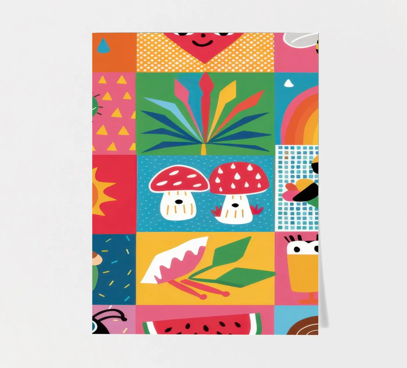 Cute Garden Patchwork sticker sheet by Thistle Bloom
