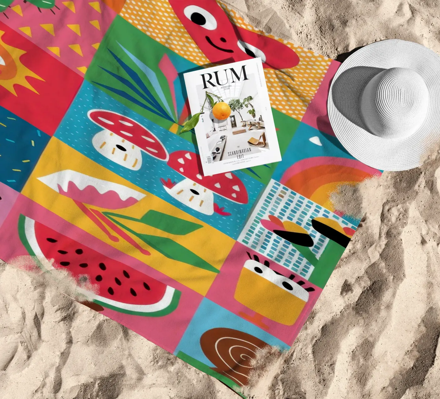 Giardino carino Patchwork telo mare da Thistle Bloom