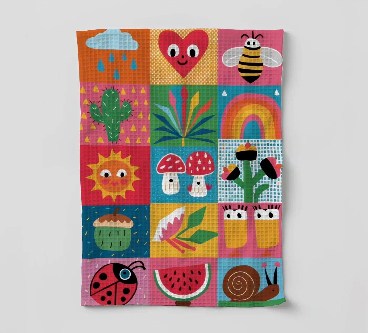 Cute Garden Patchwork Geschirrtuch von Thistle Bloom