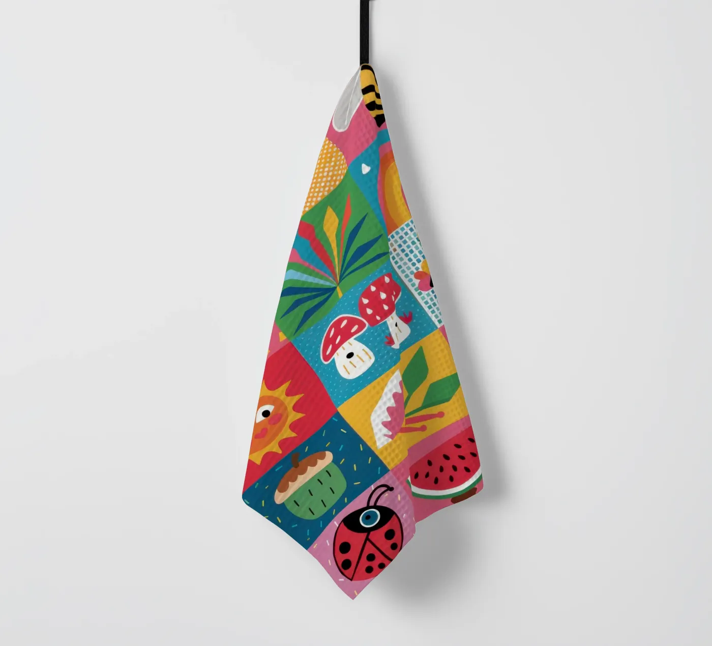 Cute Garden Patchwork Geschirrtuch von Thistle Bloom