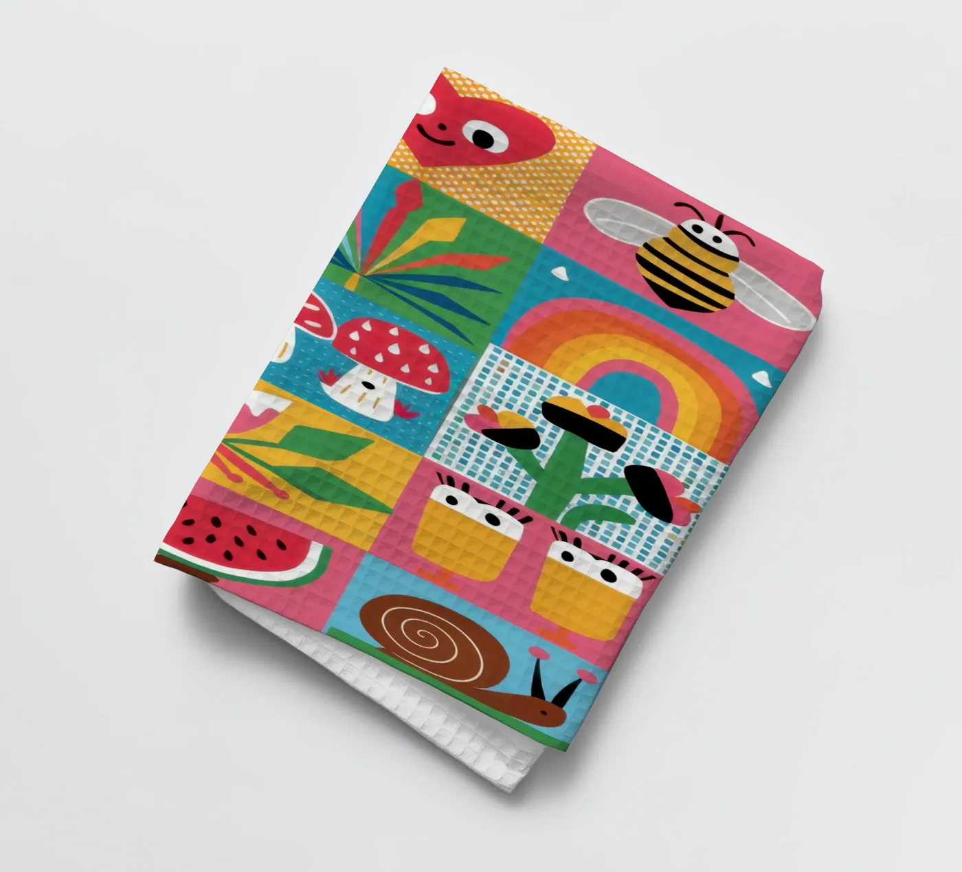 Cute Garden Patchwork Geschirrtuch von Thistle Bloom