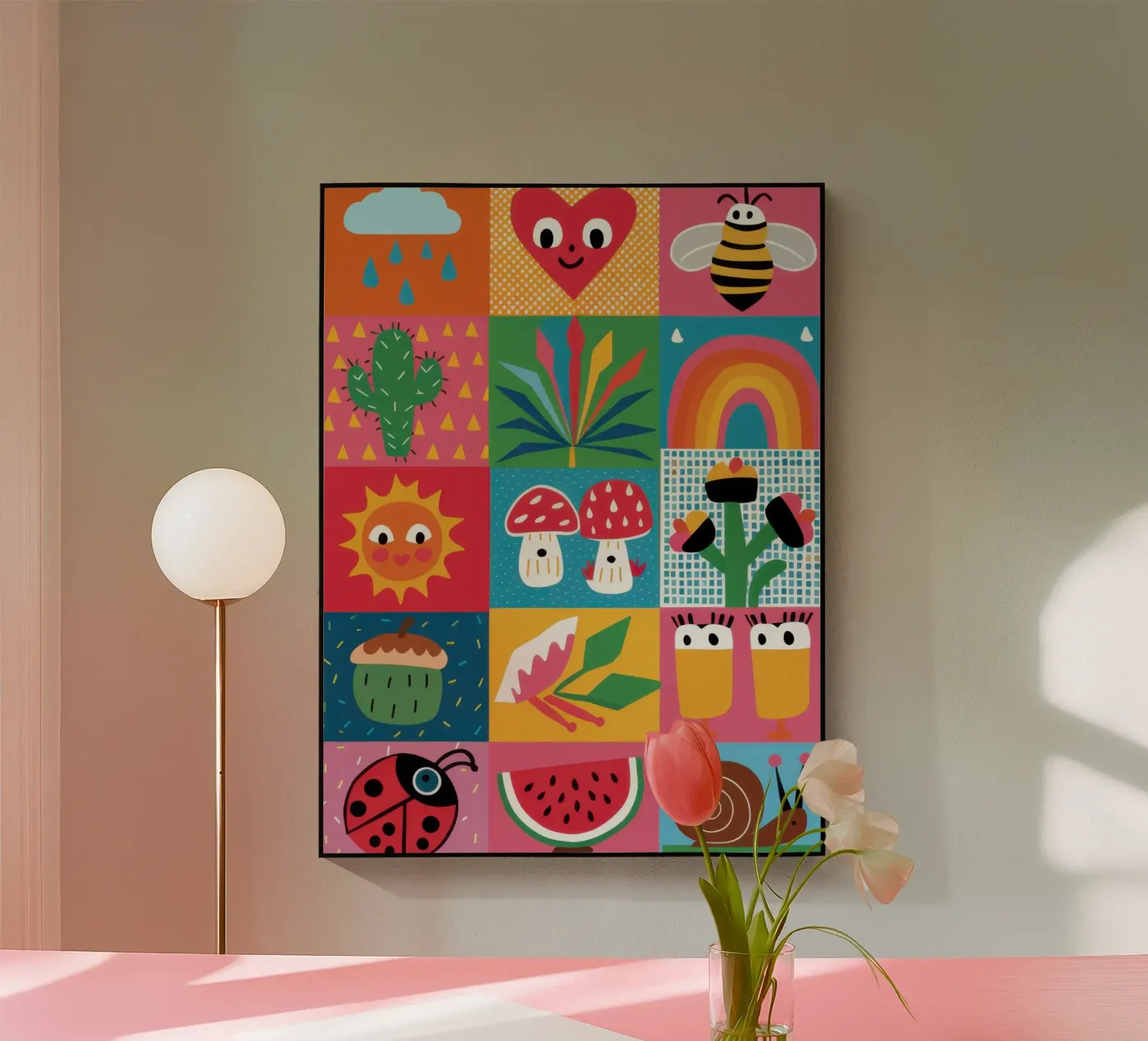 Cute Garden Patchwork plexiglass da Thistle Bloom