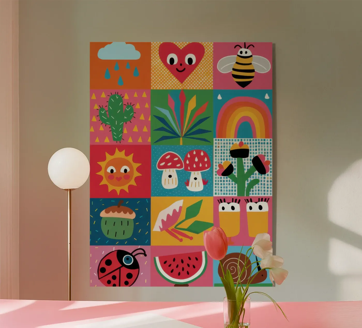 Cute Garden Patchwork plexiglass da Thistle Bloom