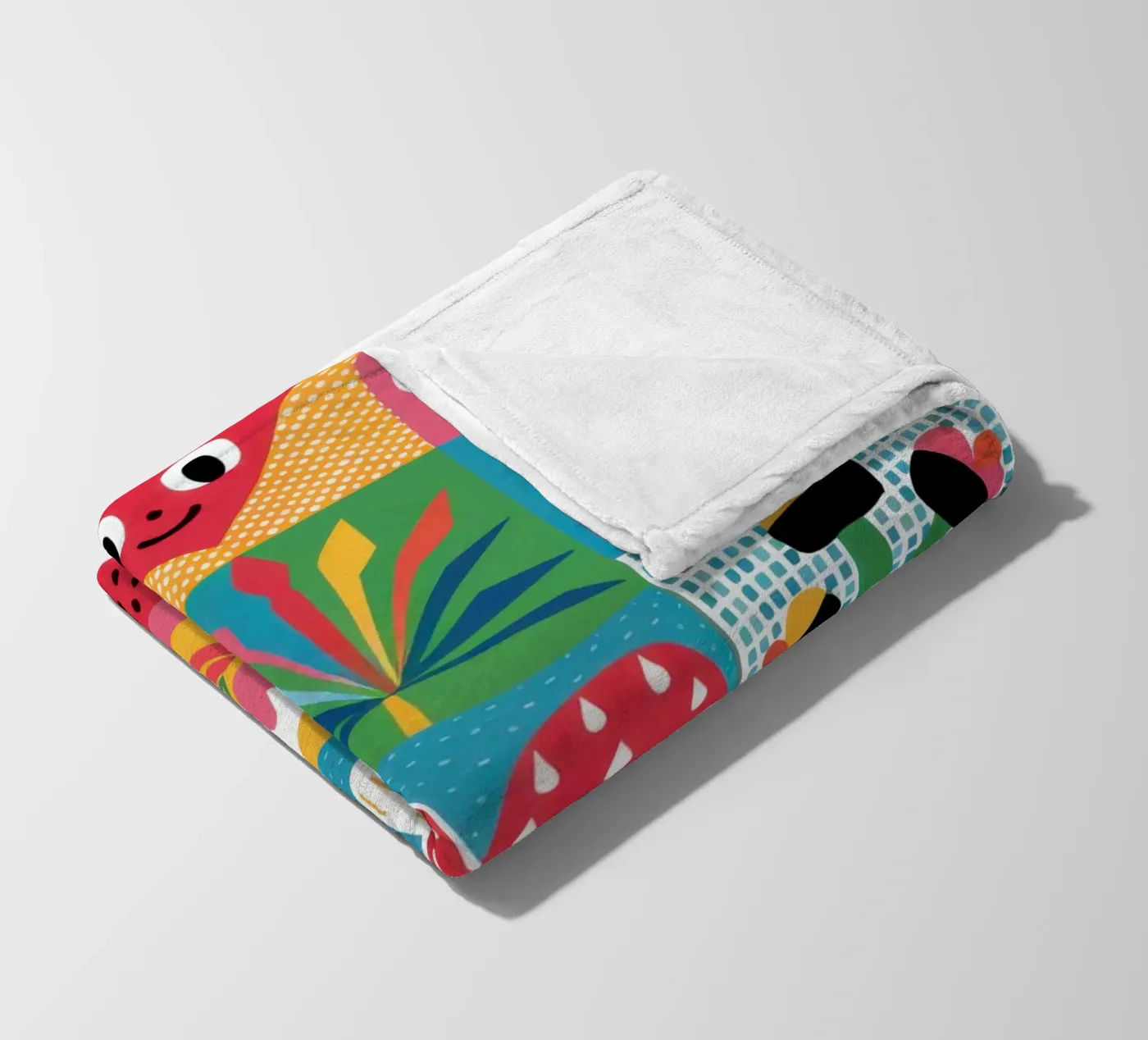 Schattig tuin patchwork fleecedeken van Thistle Bloom