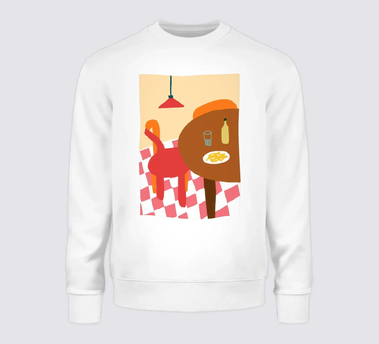 Mesa Abstracta Boho Folk Art Póster sudadera de vintagepod