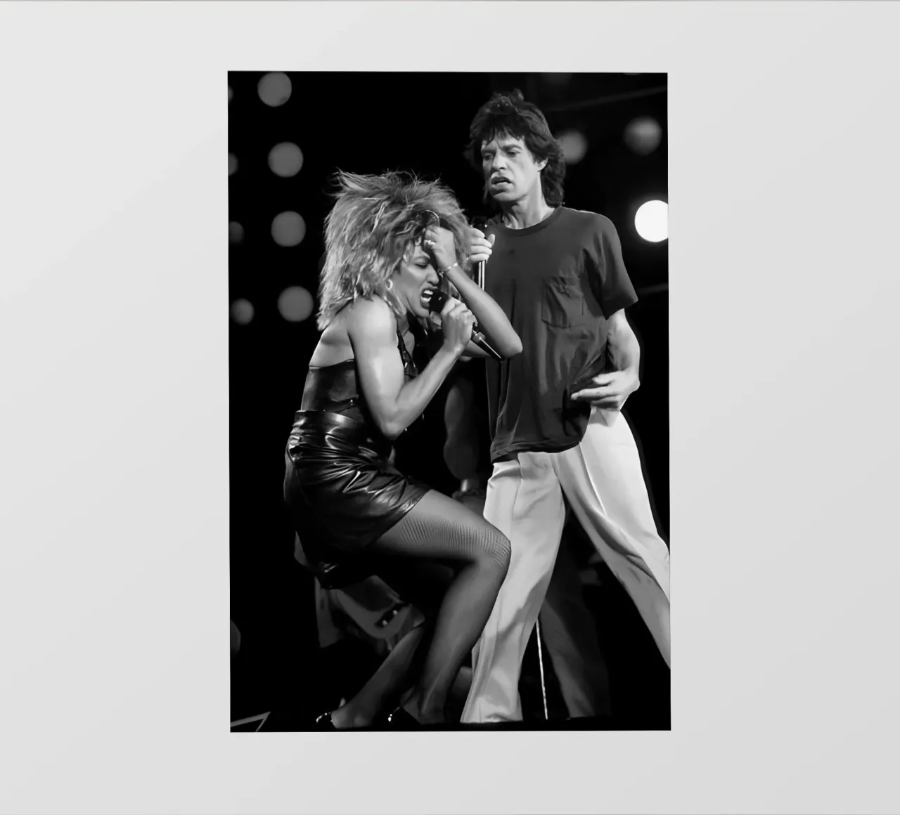 David Bowie ha detto a Tina Turner pellicola backlit da NEVER OVER SALE