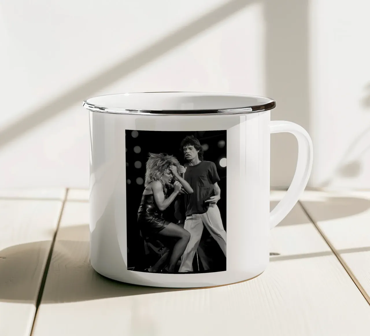 David Bowie ha detto a Tina Turner tazza in smalto da NEVER OVER SALE